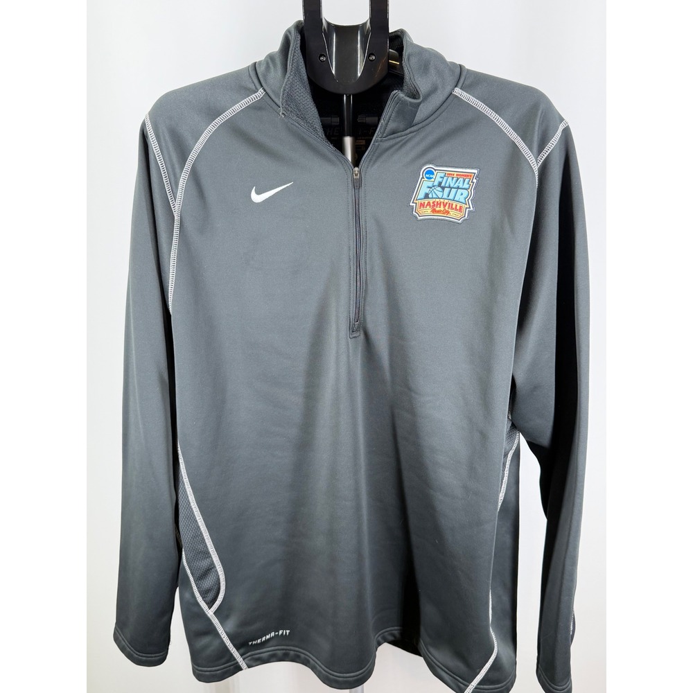 Nike Mens Therma-FIT XL Gray 2014 NCAA Womens Final Four Nashville Quarter Zip‎